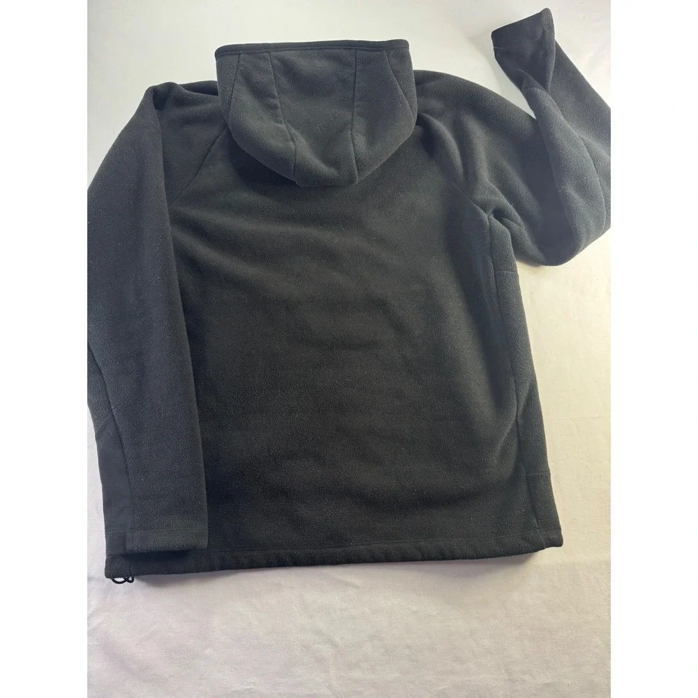 The North Face Mens‎ Black Sherpa Lined Full Zip Fleece Hoodie Jacket Size M